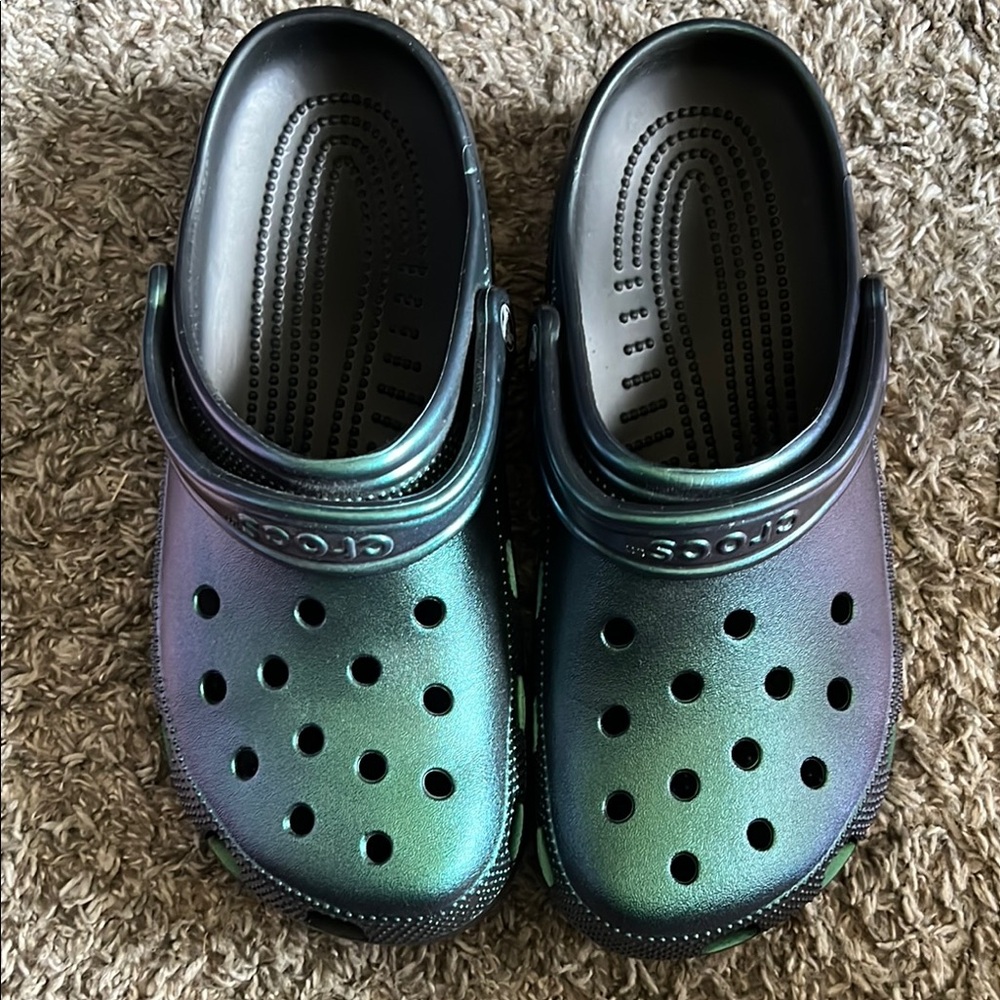 Iridescent Crocs